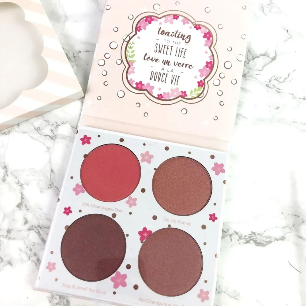 NIB Beauty Bakerie Cotton Candy Champagne Blushlighter Palette